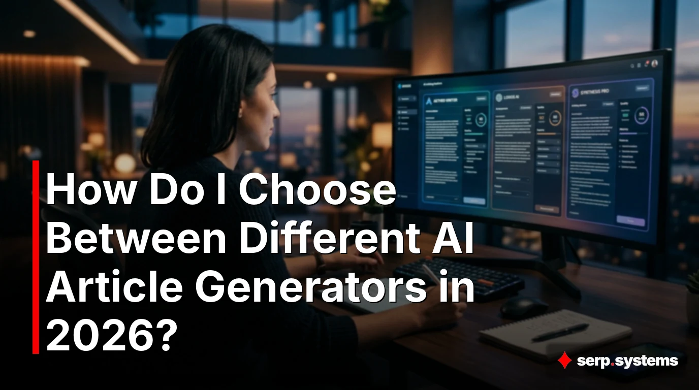 How Do I Choose Between Different AI Article Generators in 2026?